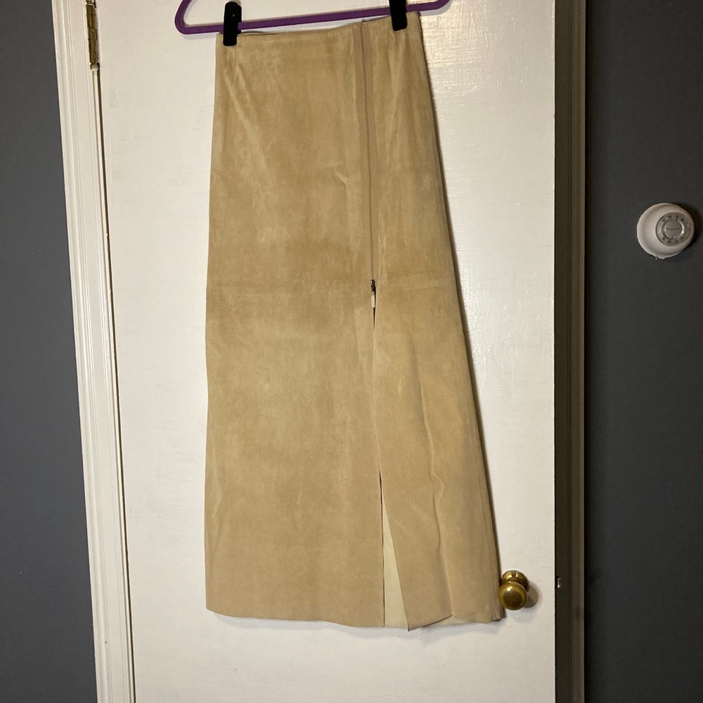 ANNE KLIEN SUEDE SKIRT